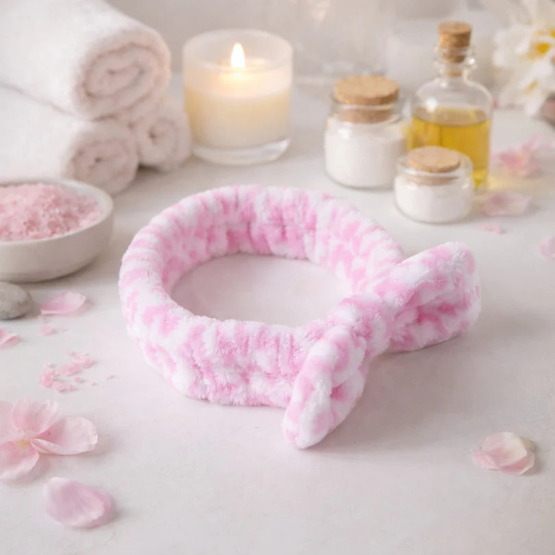 HAPPYCLICK Soft Plush Spa Headband (1 Pc) - HappyClick