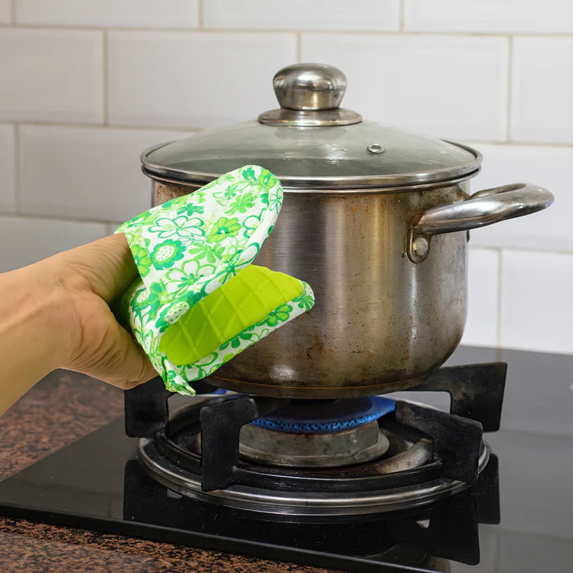 Happyclick Premium Heat-Resistant Kitchen Cooking Hand Glove with Silicone Grip (1 Pc) - HappyClick