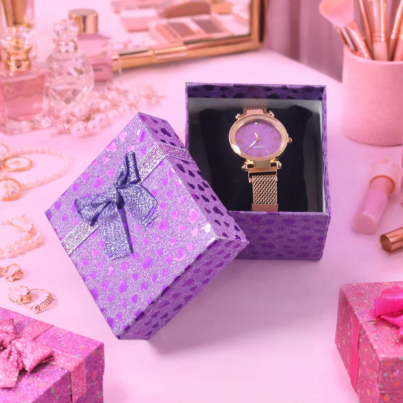 Happy click Elegant Ladies Wrist Watch with Stylish Dial and Premium Gift Box - HappyClick