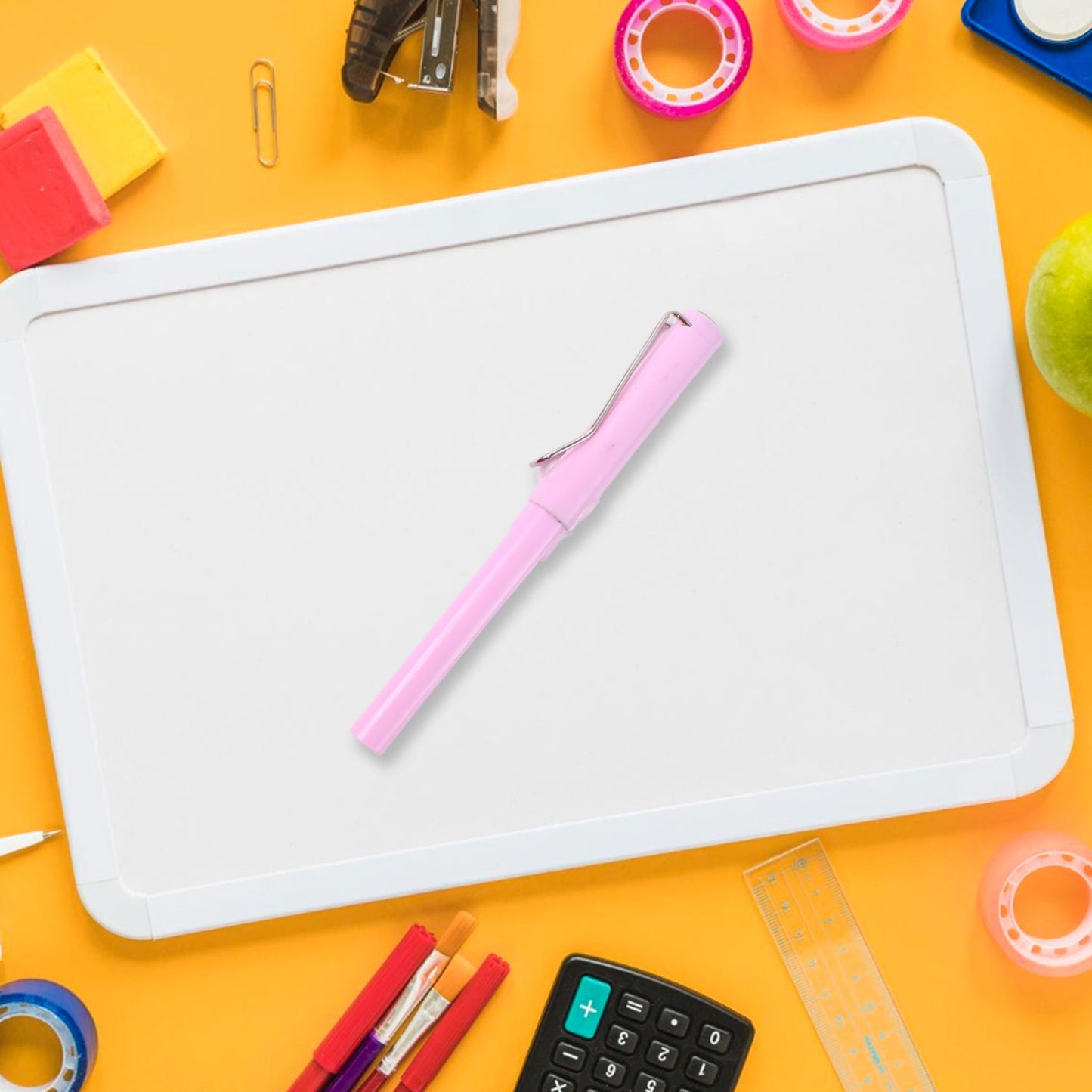 HappyClick Pink 2-in-1 Everlasting Magic Pencil with Replaceable Eraser – Inkless, Reusable, Portable