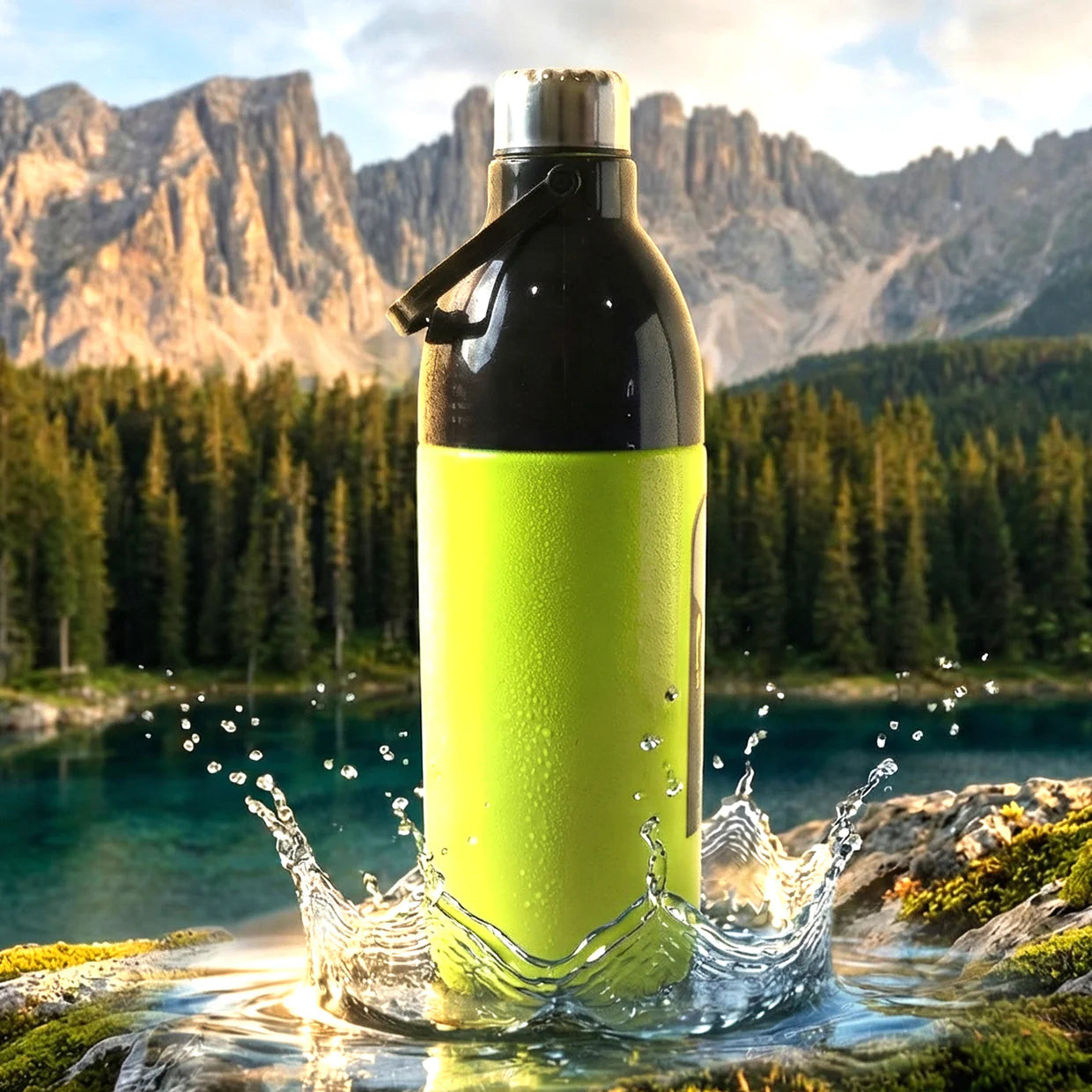 Happyclick Extra Large Leakproof Water Bottle 1700ML for Gym Travel Office - HappyClick