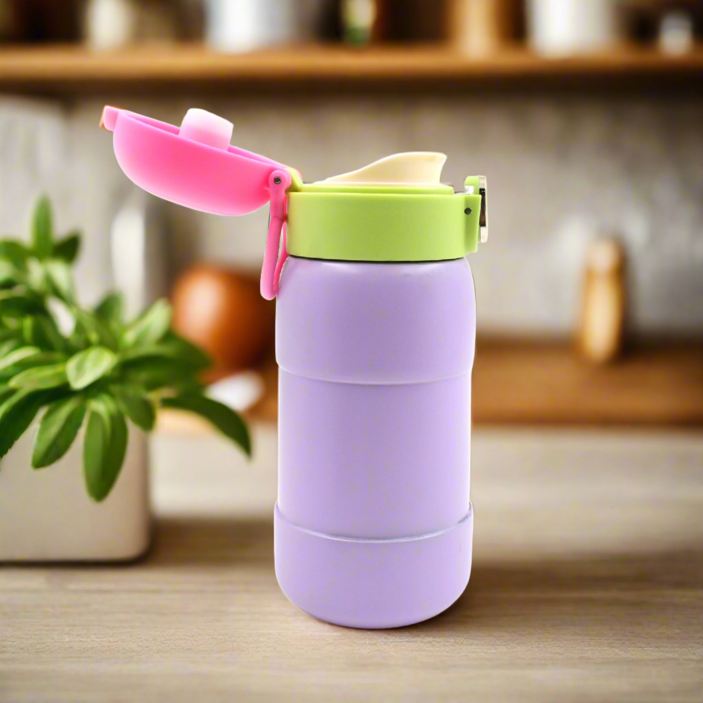 Duck Stainless Steel Water Bottle 400 ML (1 Pc / Mix Design)