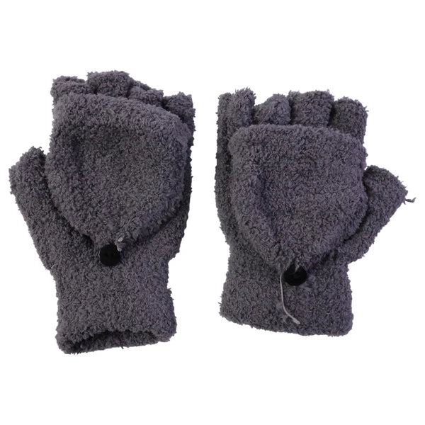 Happyclicki Winter Fingerless Gloves – Soft Warm Hand Protection for Men & Women