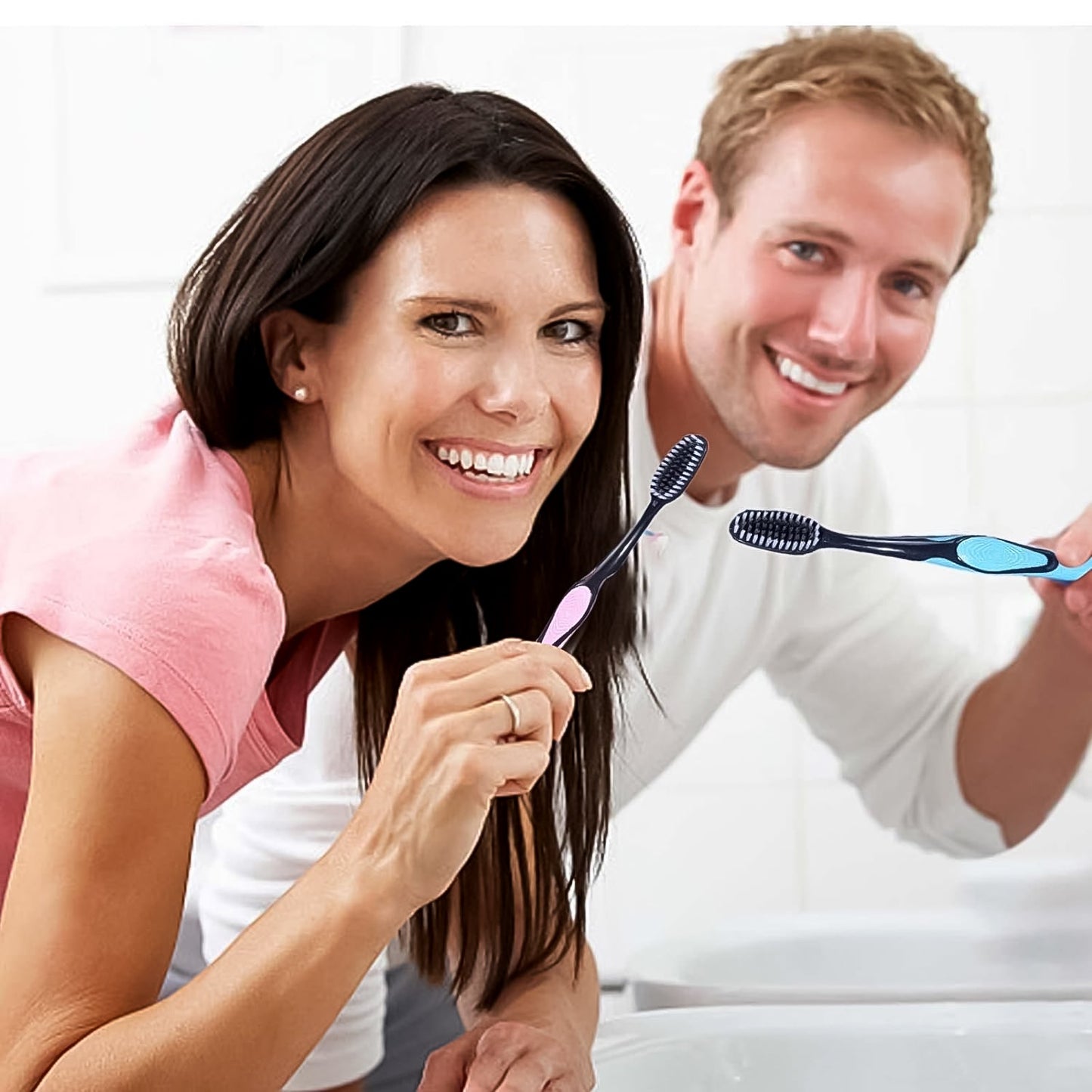 Soft Toothbrush With Plastic Round Box for Men and Women, Kids, Adults Plastic Toothbrush (10 pcs Set / Mix Color)