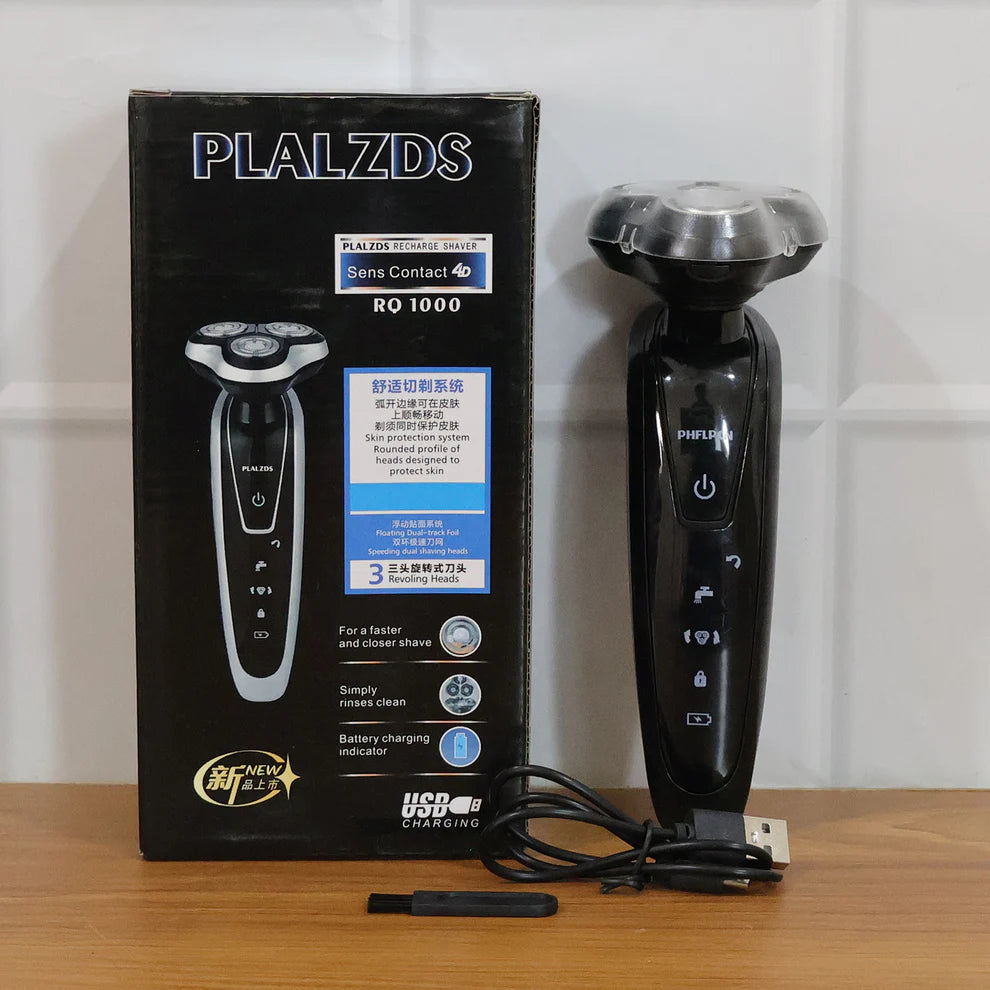 Happyclick Rechargeable Electric Rotary Shaver Trimmer for Men (1 Set)