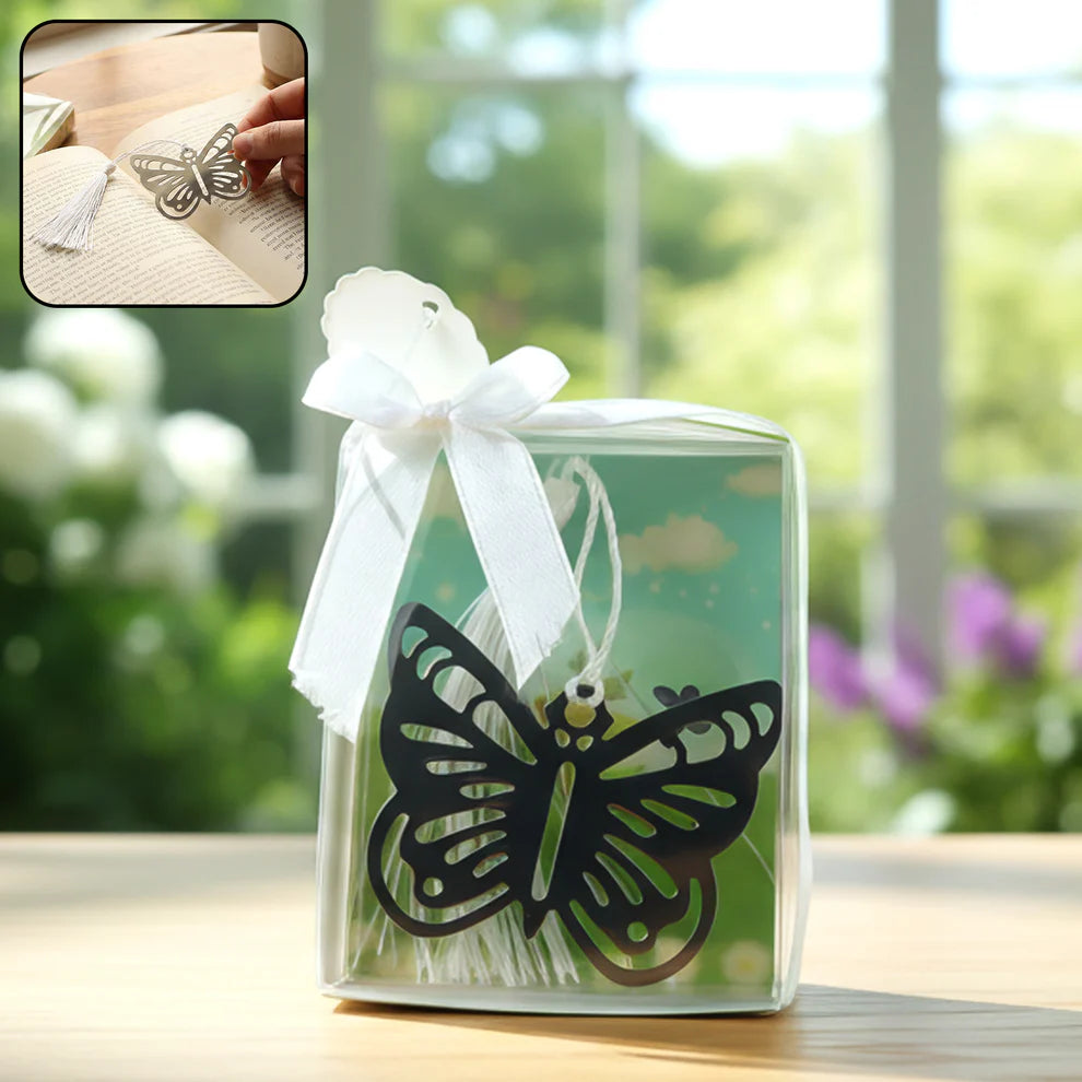 Happyclick Elegant Butterfly Design Metal Bookmark (1 Pc) - HappyClick