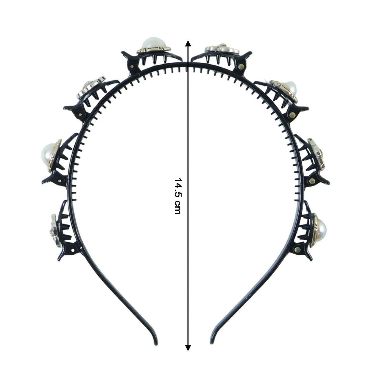 Happyclick Stylish Fancy Pearl Design Hair Headband (1 Pc)