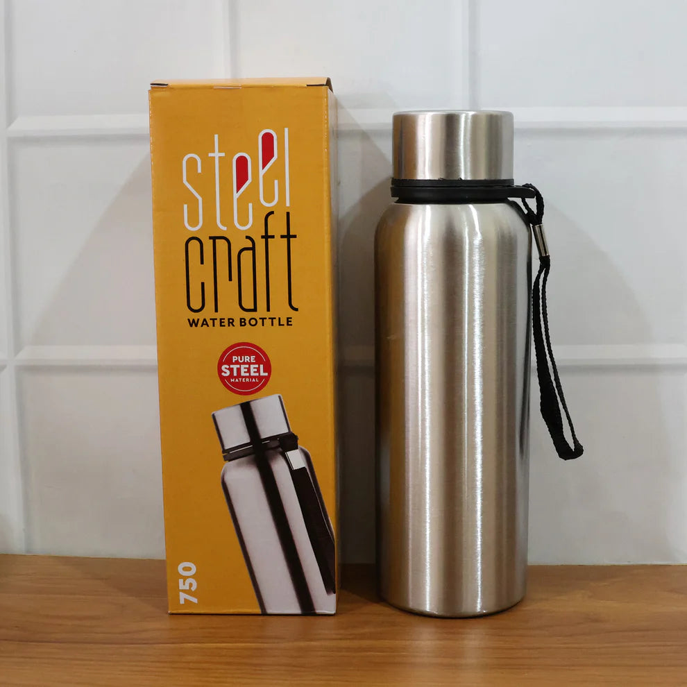 Happyclick Stainless Steel Drink Water Bottle (750 ML)