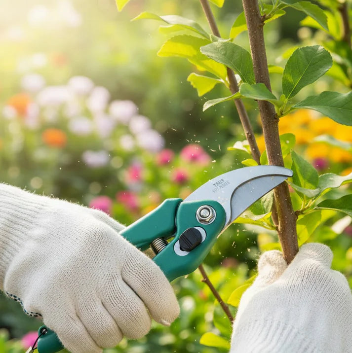 Happyclick Garden Shears Pruners Scissor for Cutting Branches, Flowers, Leaves, Pruning Seeds - HappyClick