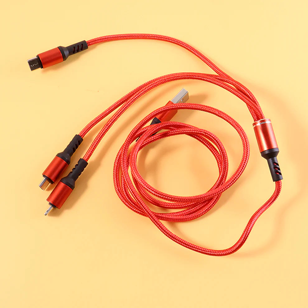 Happyclick 3 in 1 High-Quality Multi-Charging Cable
