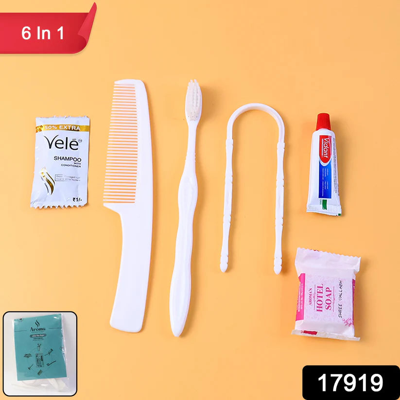 Happyclick 6 IN 1 Hotel Guest Toiletry Combo Kit - HappyClick