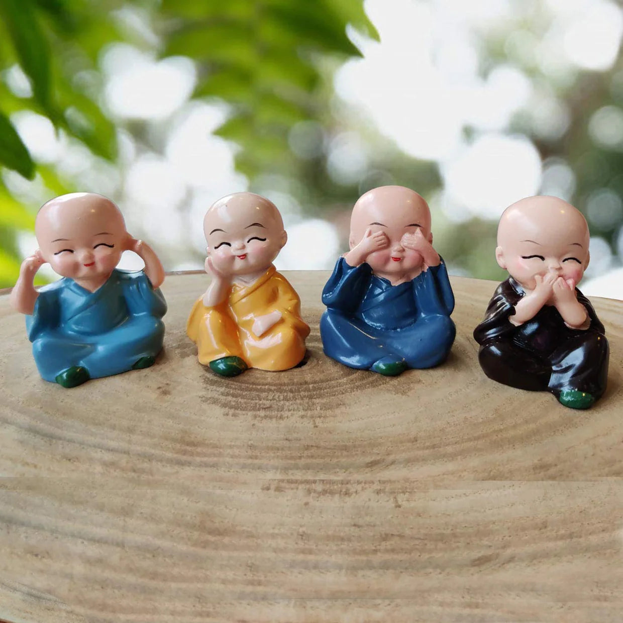 Happyclick Baby Buddha 4Pc and show piece used for house, office and official decorations etc