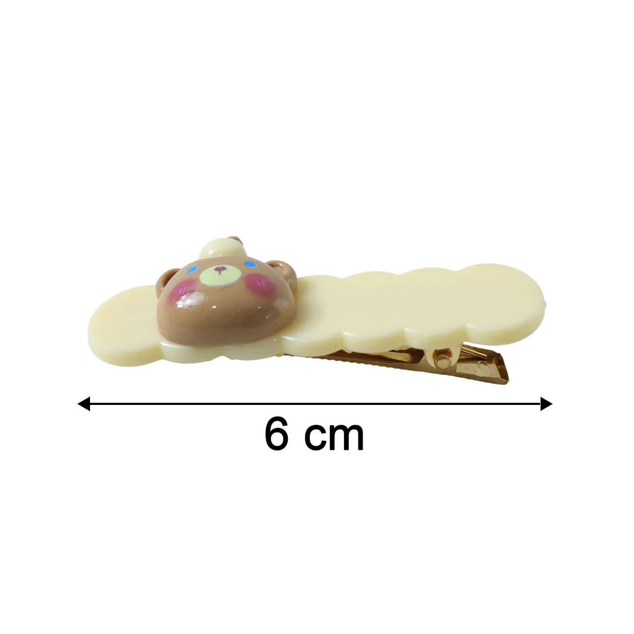 Happyclick Cute Teddy Hair Clips Set (2 Pc) - HappyClick