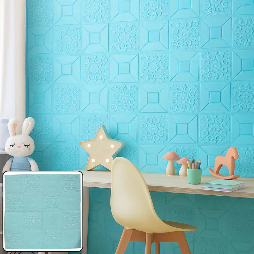 Happyclick Wallpaper 3D Foam Wallpaper Sticker Panels (70 x 70 Cm / 1 Pc) - HappyClick