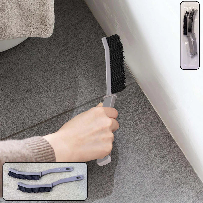 Happyclick Long Handle Corner Cleaning Brush (2 Pc Set) - HappyClick
