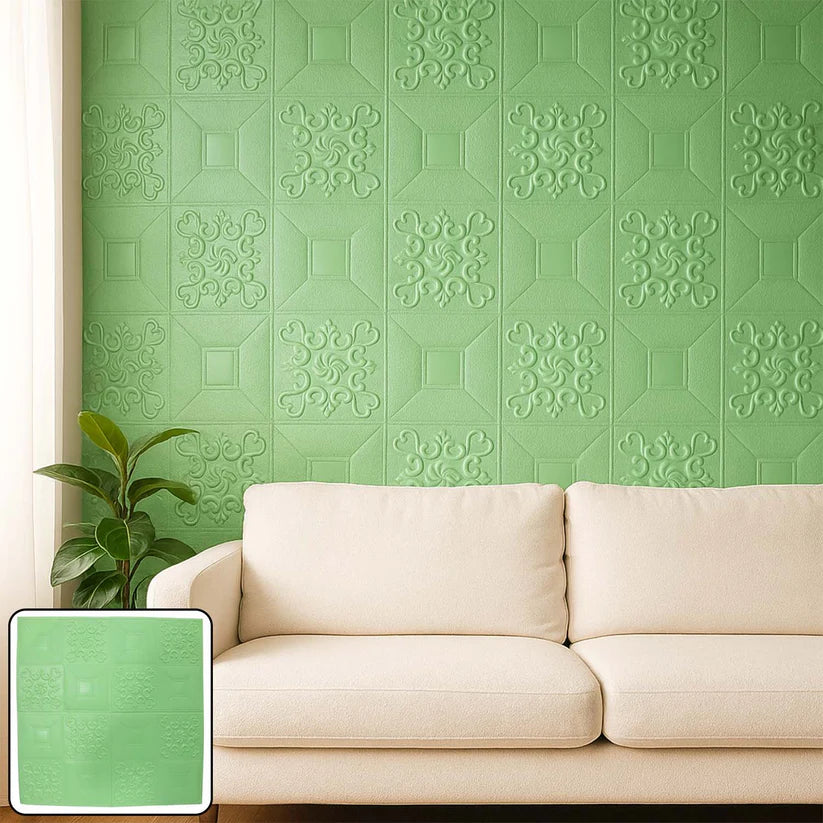 Happyclick Wallpaper 3D Foam Wallpaper Sticker Panels (70 x 70 Cm / 1 Pc) - HappyClick