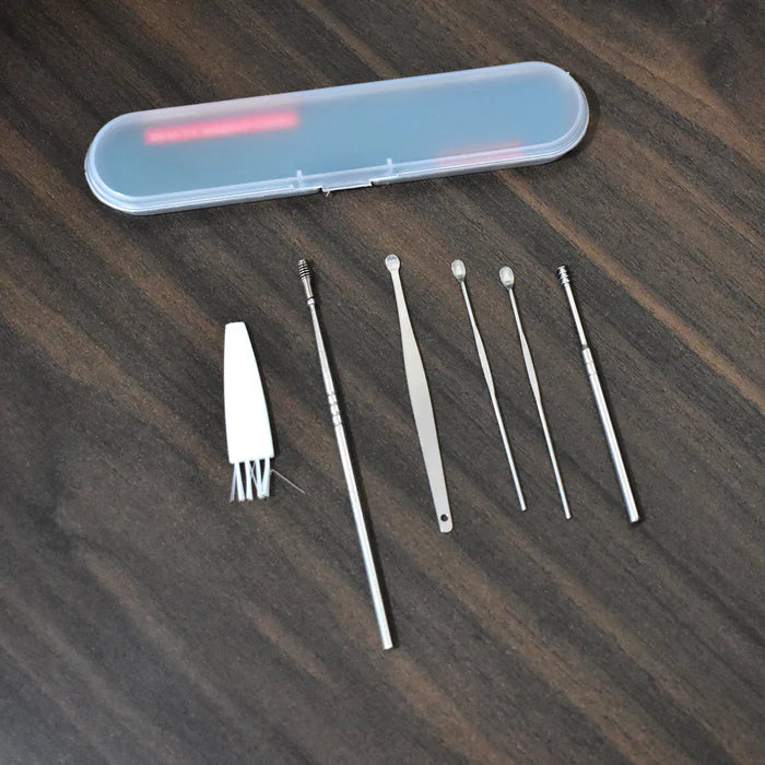 6Pcs Earwax Removal Kit
Earwax Removal Tools
Ear Cleaning Kit
Safe Earwax Removal
Ear Care Kit
Professional Ear Cleaning Kit
Earwax Removal Set
Silicone Earwax Removal Tools
Earwax Removal for Adults and Kids
Ear Health Maintenance Kit