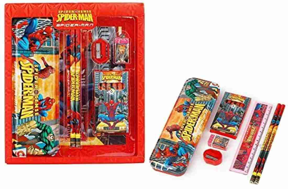 Spider Sense School Set, Spider-Man Stationery, Superhero School Supplies, Spider-Man Pencil Set, Marvel School Set, Kids School Supplies, Spider-Man Gifts, Back to School Set, Superhero Back-to-School Supplies, Marvel Themed Stationery