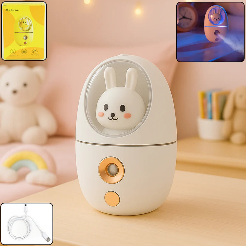 Bunny mini humidifier
USB rechargeable humidifier
Cute mist sprayer
Portable cool mist diffuser
Bunny design humidifier
Mini humidifier for desk
Silent mist sprayer
Travel humidifier
Humidifier for kids
Rechargeable air humidifier