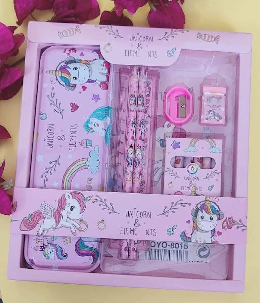 Unicorn Stationery Kit, Unicorn School Supplies, Kids Unicorn Stationery, Unicorn Pencil Set, Magical School Set, Unicorn Themed Supplies, Creative Stationery for Kids, School Supplies for Girls, Cute Stationery Kit, Kids School Essentials