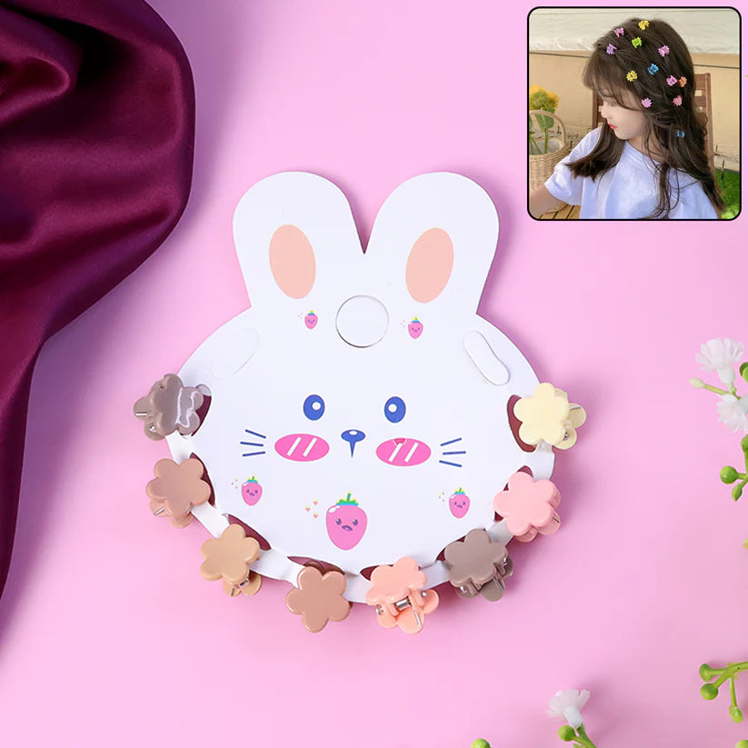 Happyclick Premium Flower-Shaped Mini Hair Claw Clip Set - HappyClick