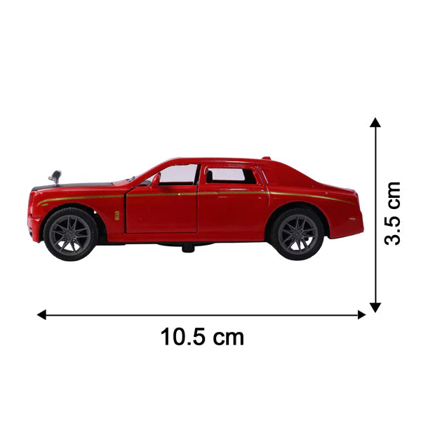 Happyclick Die-Cast Metal Pull-Back Toy Car – Realistic Luxury Sedan Model