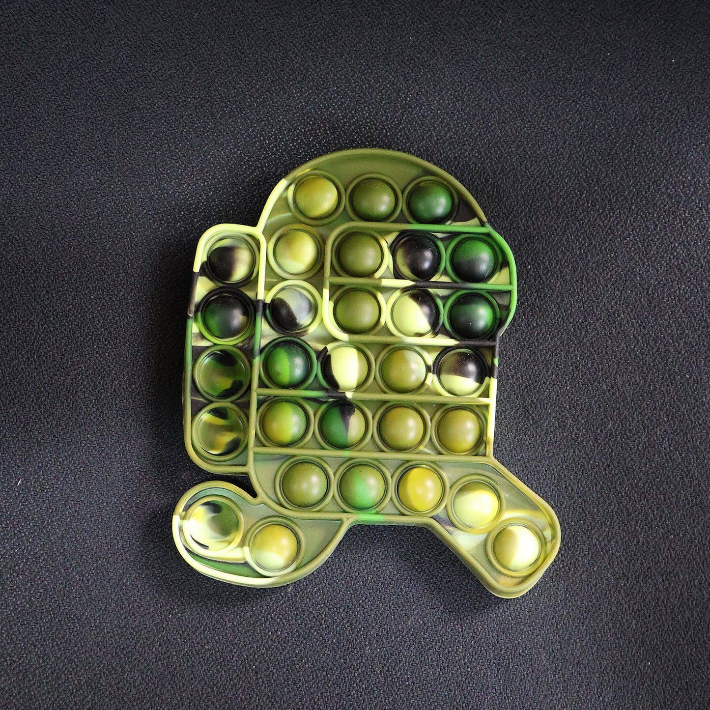 In-use live image demonstrating stress relief with silicone Pop It Fidget Toy