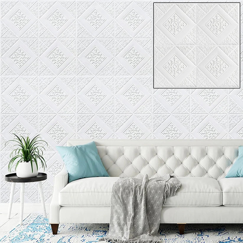 Happyclick Wallpaper 3D Foam Wallpaper Sticker Panels (70 x 70 Cm / 1 Pc) - HappyClick