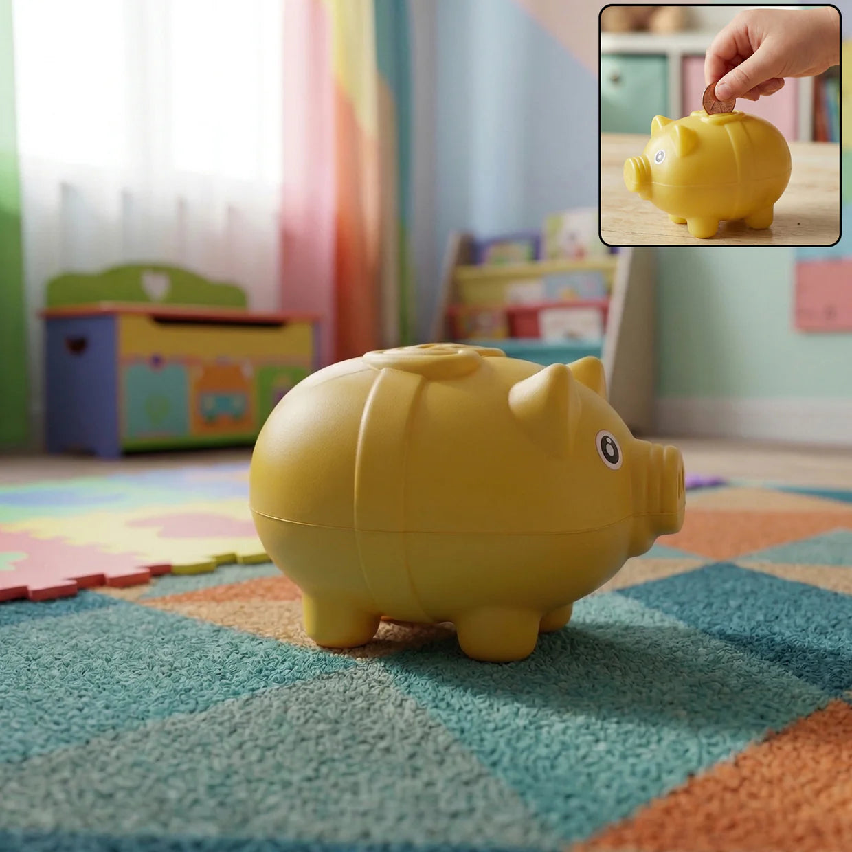 Happyclick Small Piggy Money Bank Coin Saving Box (1 Pc)