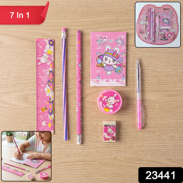 Happyclick Kids Stationery Set – Complete 7-in-1 Creative School Supplies