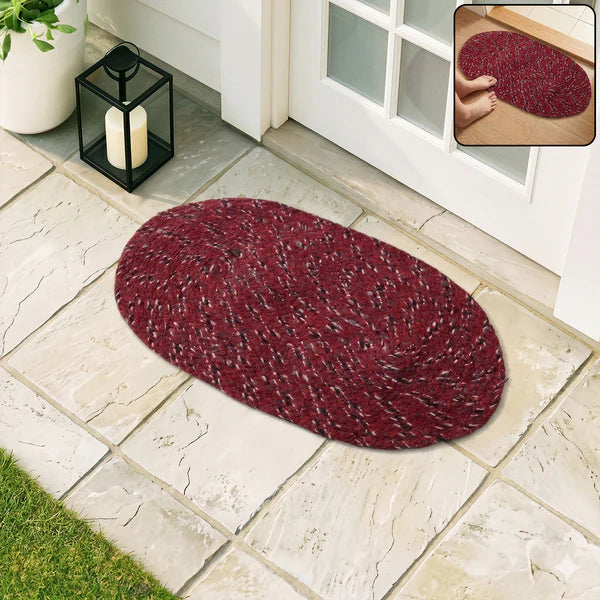 Happyclick multi color Oval Non-Slip Floor Mat – Durable & Soft for Indoor Use