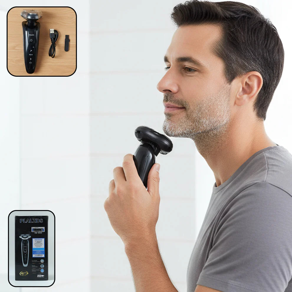 Happyclick Rechargeable Electric Rotary Shaver Trimmer for Men (1 Set)