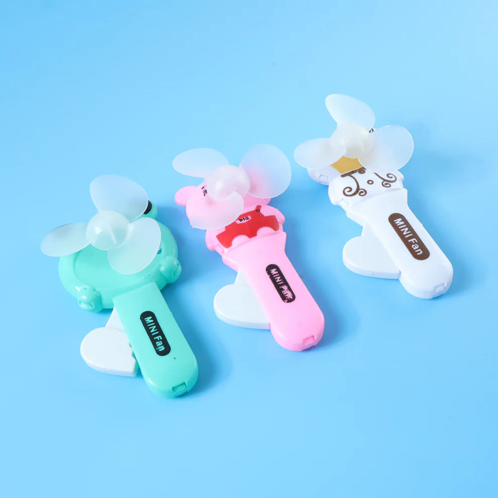 Happyclick Cute Mini Handheld Fan (1 Pc, Mix Color & Design) - HappyClick