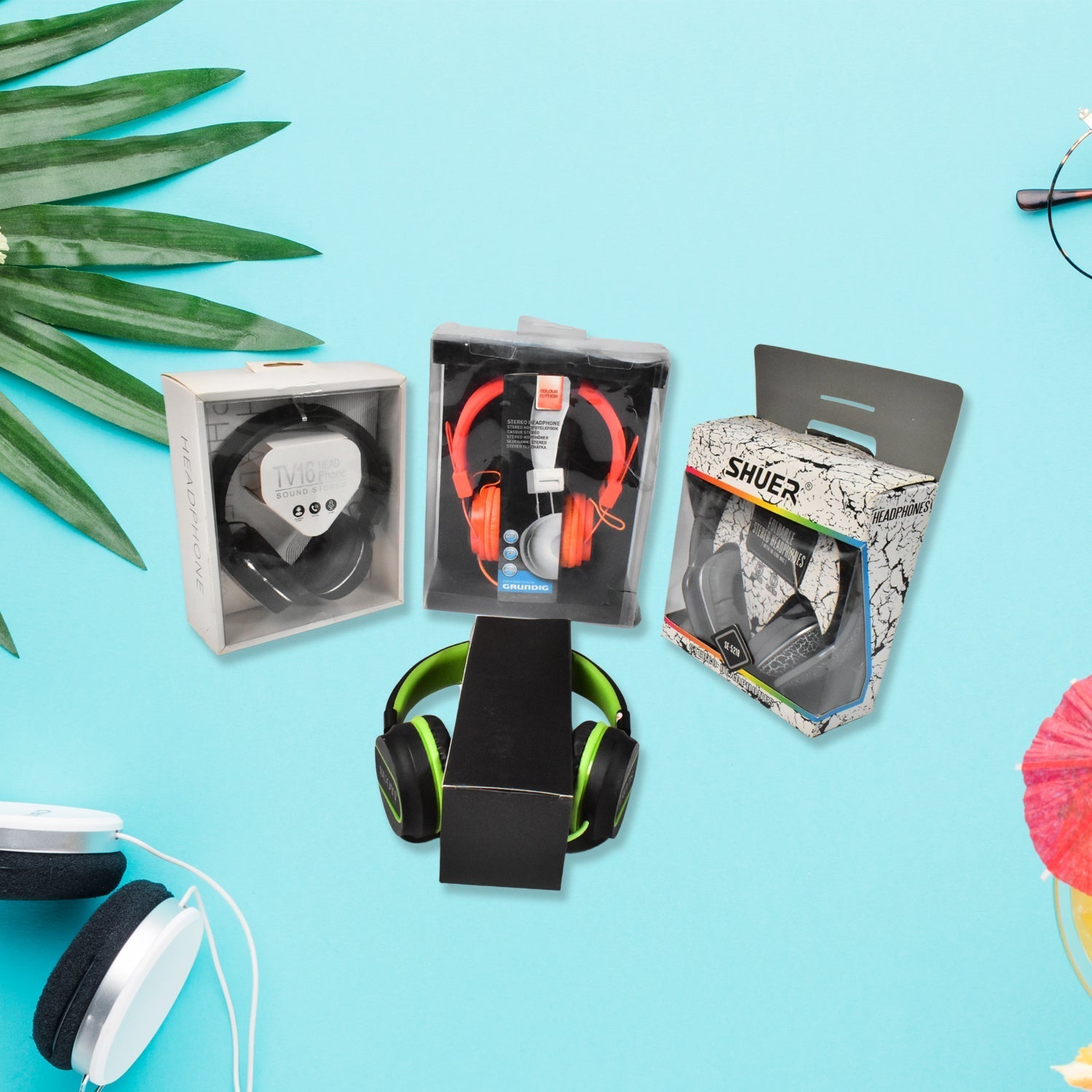Adjustable headphones with mic
