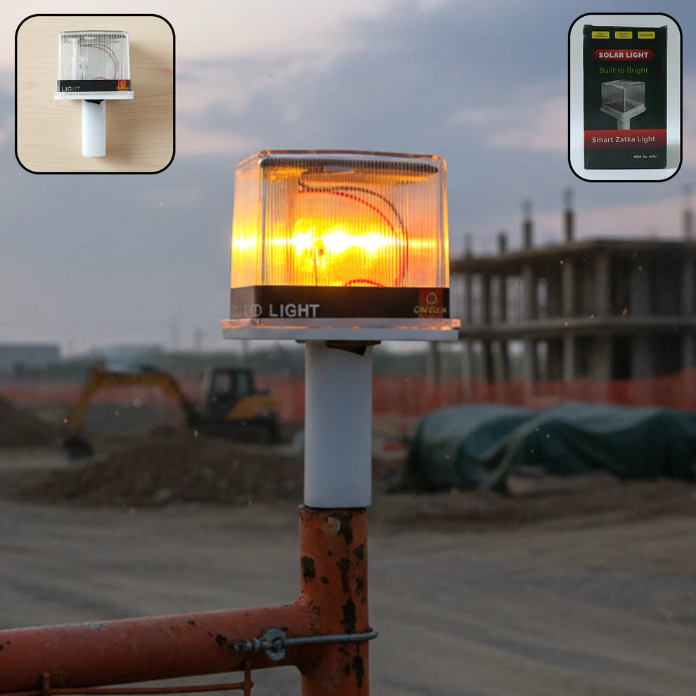 Happyclick 1200mAh Solar Powered LED Warning Beacon Light (1 Pc)