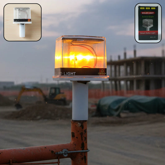Happyclick 1200mAh Solar Powered LED Warning Beacon Light (1 Pc)