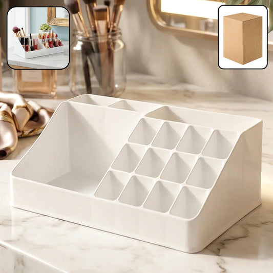 Happyclick Multipurpose Makeup Organizer Storage Box with Compartments