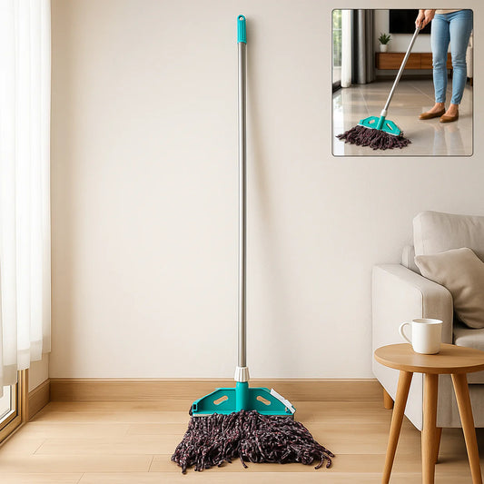 Happyclick Premium Cotton Yarn Floor Cleaning Mop with Long Handle (1 Pc) - HappyClick