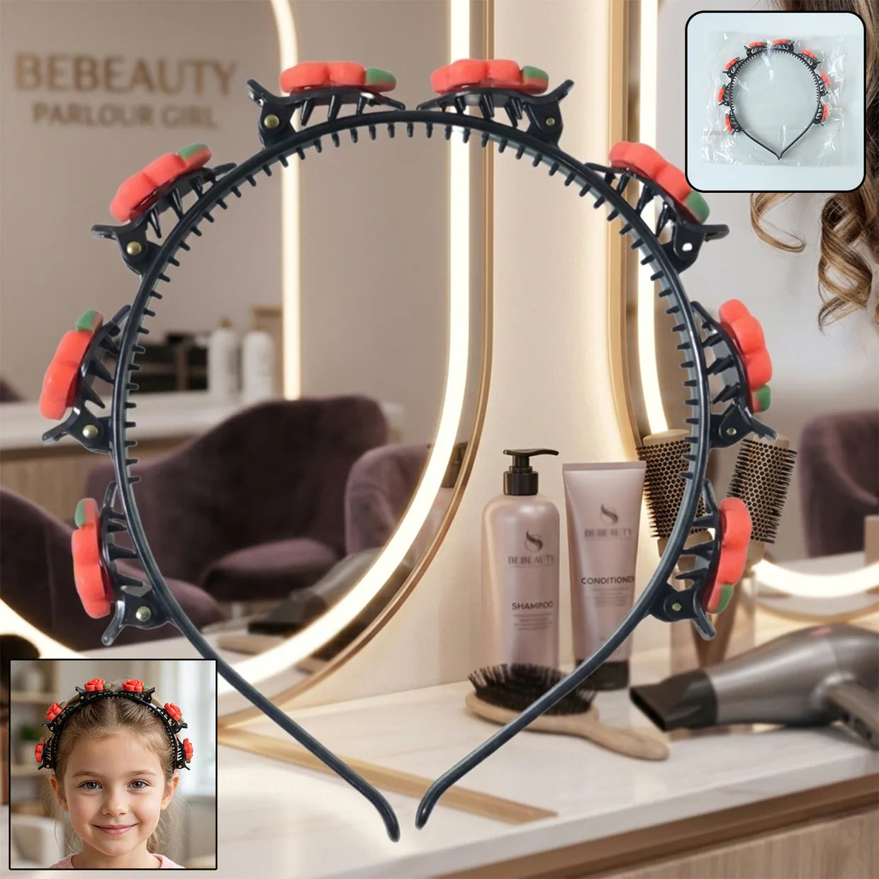 Happyclick Stylish Fancy Hair Headband Decorative Fashion Hair Band (1 Pc)