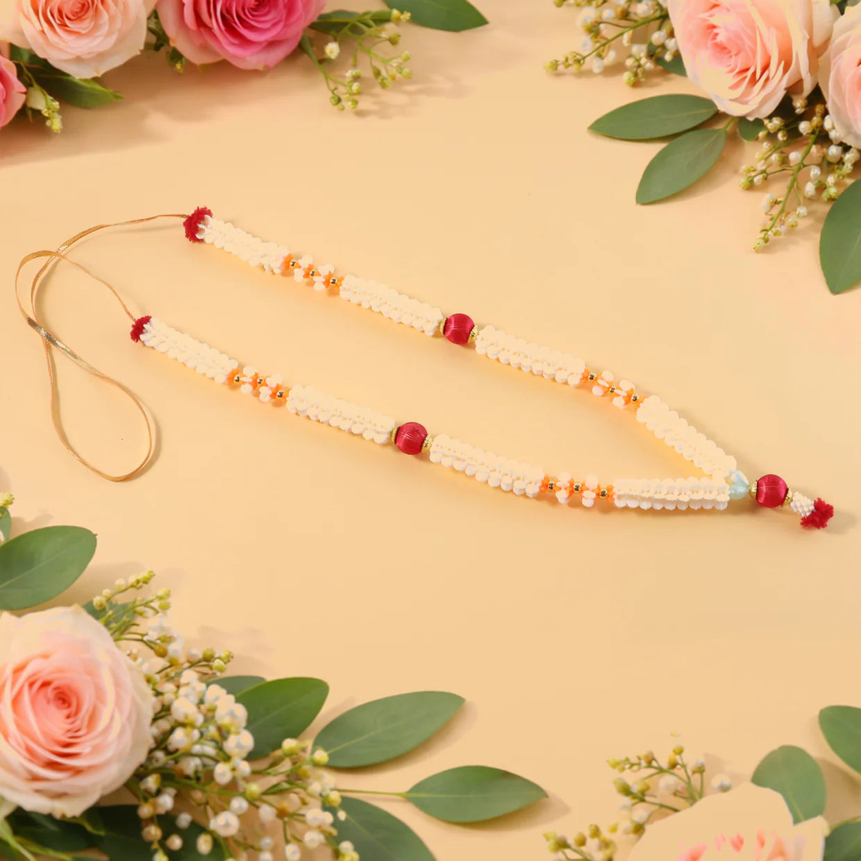 Happyclick Traditional Decorative Pooja Gajra Garland (1 Pc) - HappyClick