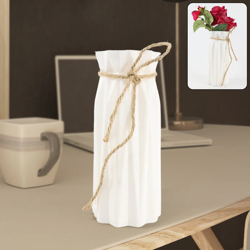 HappyclickPlastic Vase / Pot - Elegant Design-Ideal Gift for Friends and Family (1 Pc) by Indo Glow - HappyClick