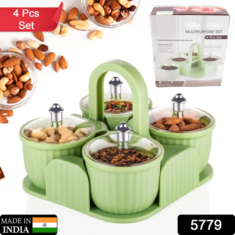 Happyclick Multipurpose Plastic Storage Container Set: Kitchen Jars, Spices, Cookies - HappyClick