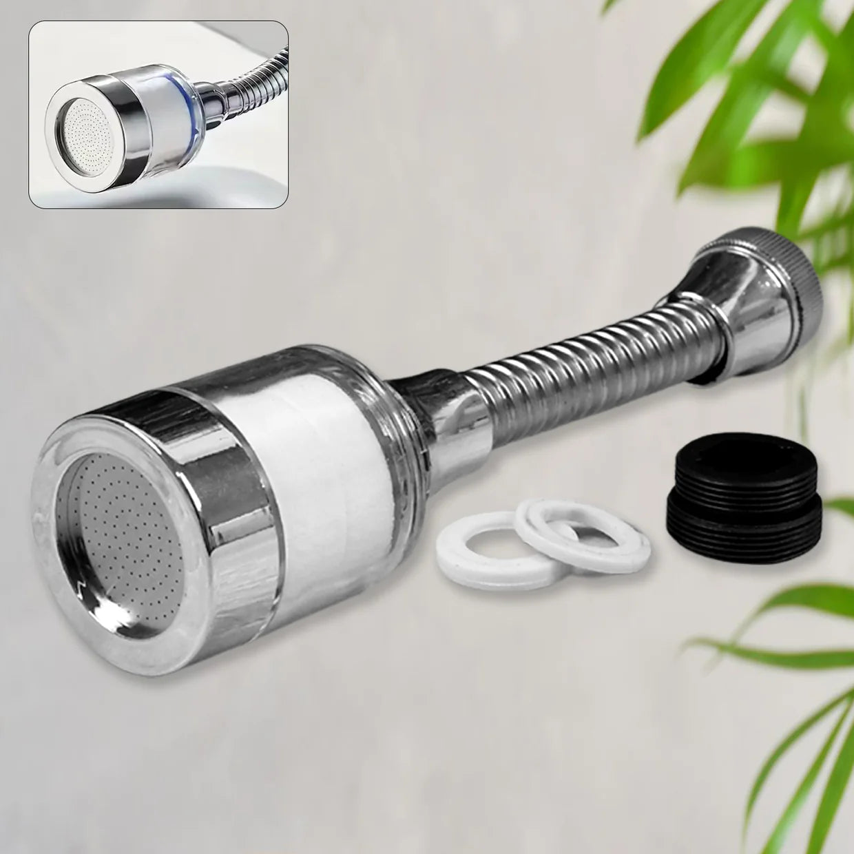 Happyclick Plastic Water-Saving Sprinkler, Faucet Aerator (6.5 Inch) - HappyClick