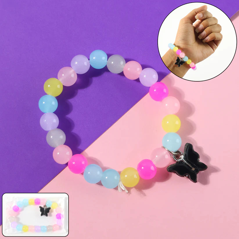 Happyclick Premium Multicolor Pastel Bead Stretch Bracelet (1 Pc) - HappyClick