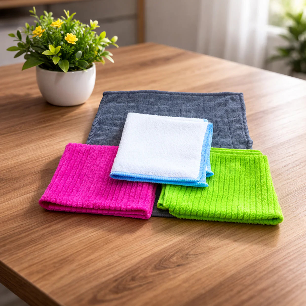 Happyclick Microfiber Cleaning Cloth Set (4 Pc Set)