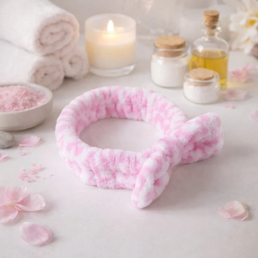 HAPPYCLICK Soft Plush Spa Headband (1 Pc) - HappyClick