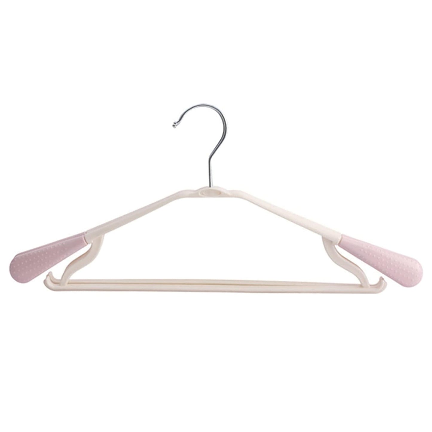 Smooth edges of the durable clothes hanger protecting delicate fabrics.