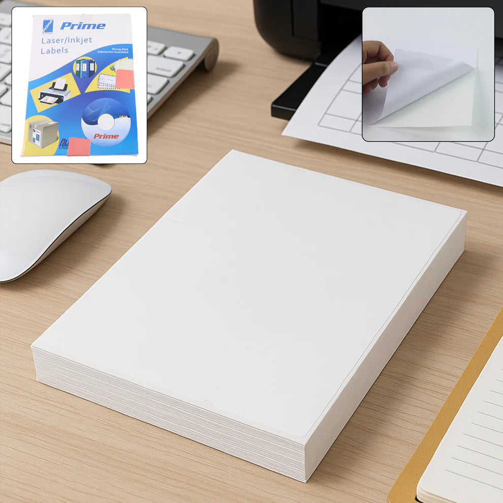 Happyclick  A4 Size Self-Adhesive Printable Label Sheets (100 sheet)