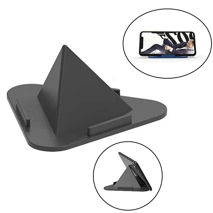 Happyclick Pyramid Black Mobile Stand with 3 Different Inclined Angles - HappyClick