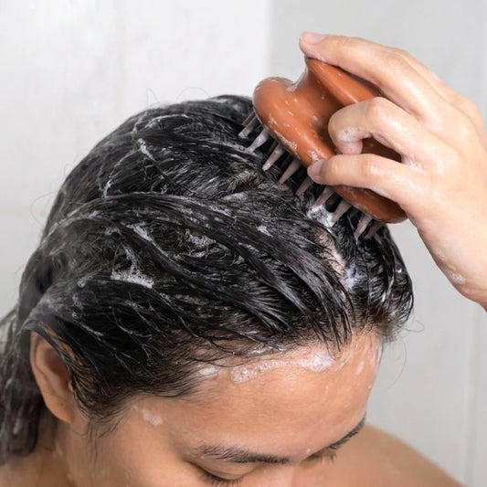 Happyclick Manual Scalp Massage Shampoo Brush (1 Pc) - HappyClick